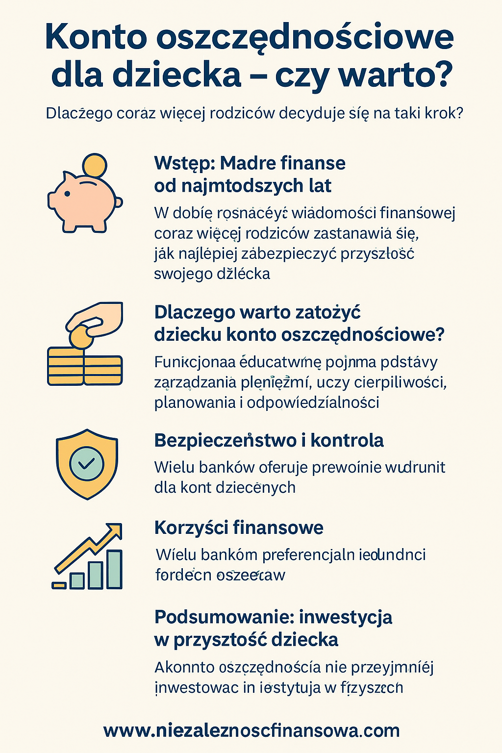 Konto oszczędnościowe dla dziecka 